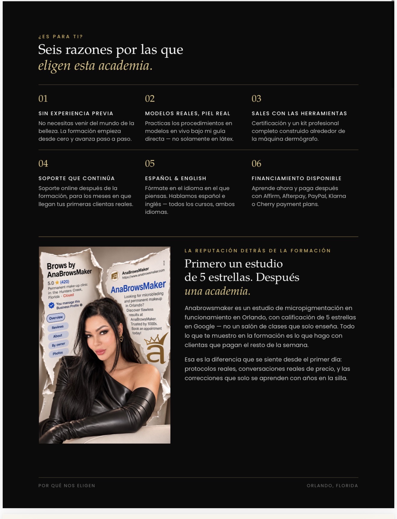 Seis razones para elegir la academia