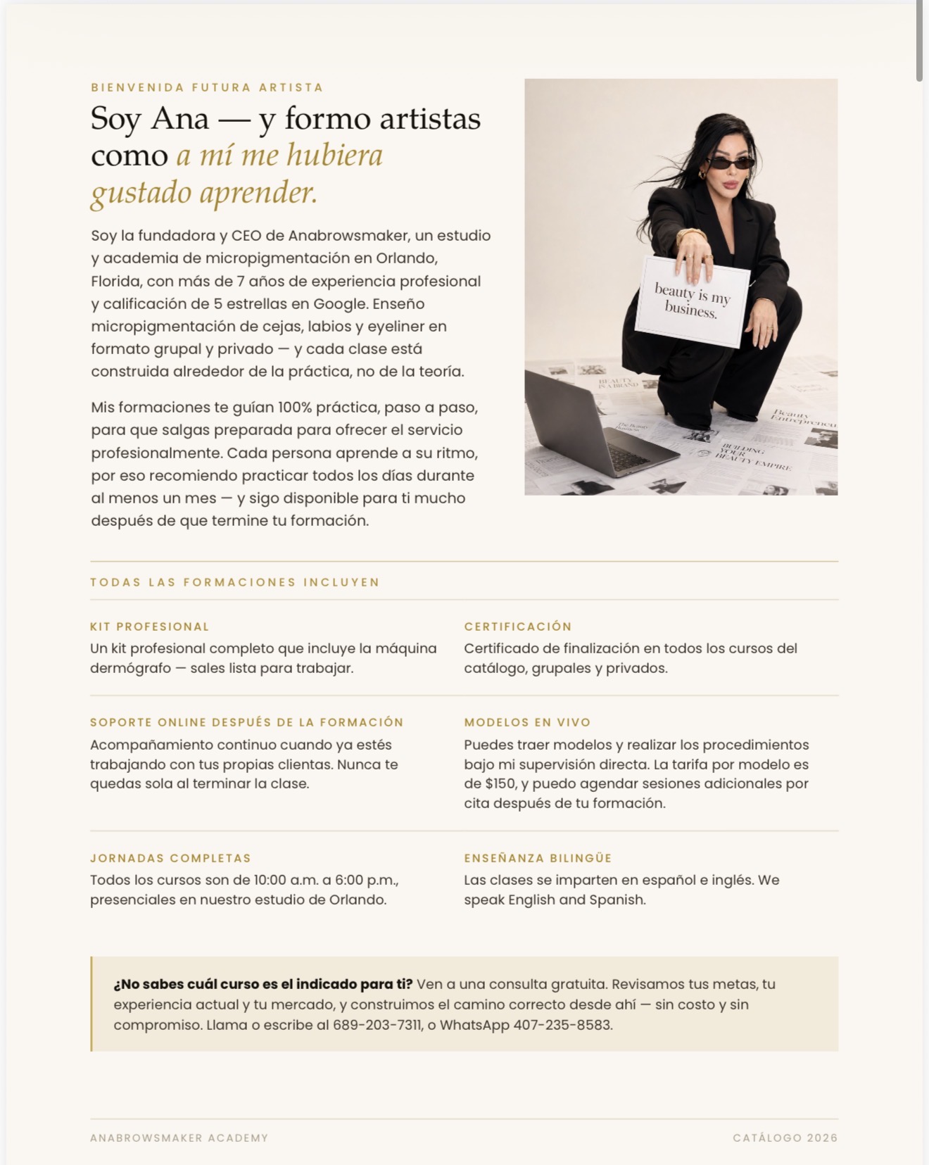 Bienvenida de Ana — conoce a tu instructora
